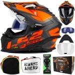 Kask LS2 MX701 Explorer Alter M. Black Or.