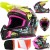 Kask LS2 MX708 Fast II Gorilla Purple H-V Yel