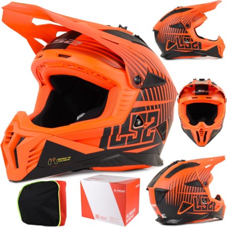 Kask LS2 MX708 Fast II Duck Matt Orange Red
