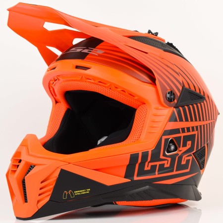 Kask LS2 MX708 Fast II Duck Matt Orange Red