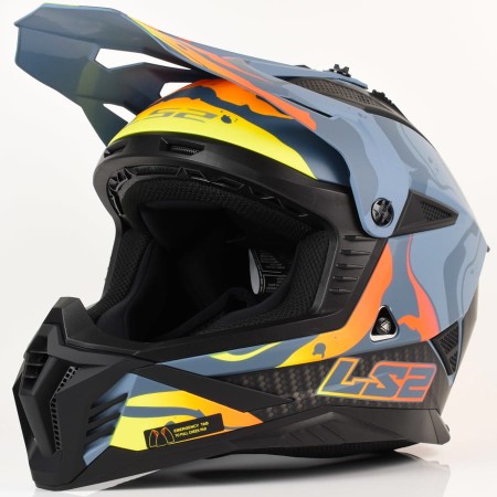 Kask LS2 MX708 Fast II Wash Matt Dark Grey