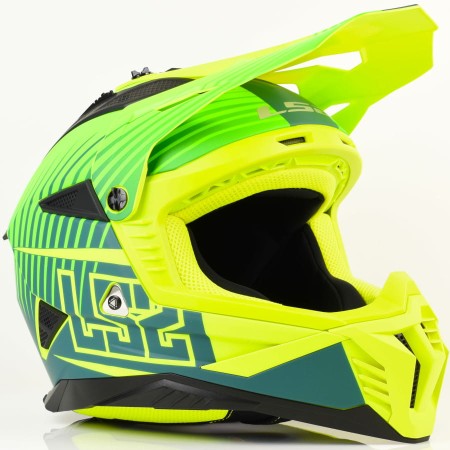 Kask LS2 MX708 Fast II Duck Matt H-V Green Yel