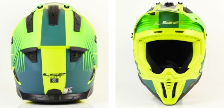 Kask LS2 MX708 Fast II Duck Matt H-V Green Yel