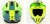 Kask LS2 MX708 Fast II Duck Matt H-V Green Yel
