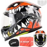 Kask LS2 FF812 Kid Punk Grey Red