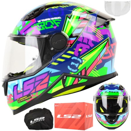Kask LS2 FF812 Kid Svent Blue Green