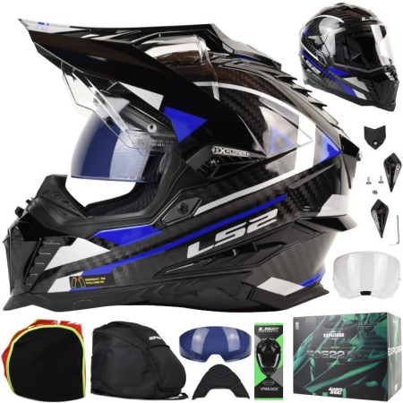 Kask LS2 MX701 C Explorer Adventure.Blu