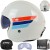 Kask LS2 OF599 Spitfire II Retro Wh.Bl. Red