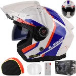 Kask LS2 OF603 Infinity II Focus Wh.Bl Red