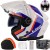 Kask LS2 OF603 Infinity II Focus Wh.Bl Red