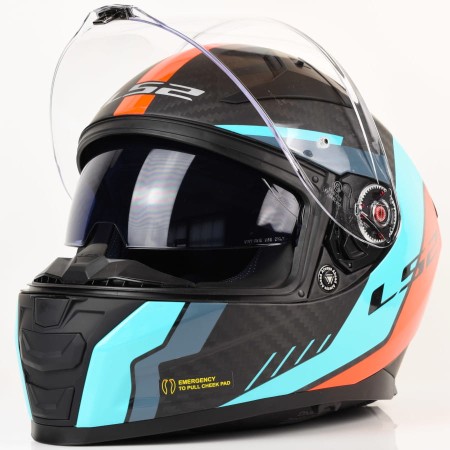 Kask LS2 FF811 Vector II C Grid Red Cyan