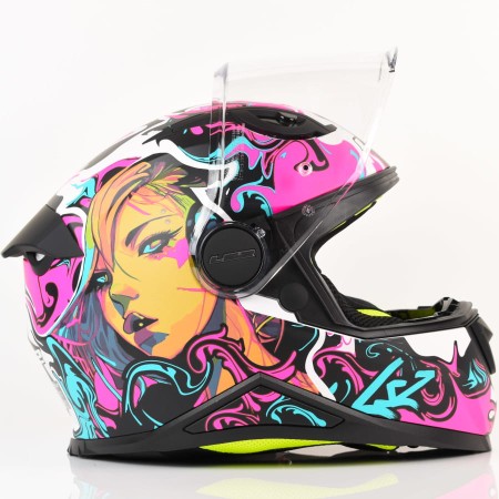 Kask LS2 FF812 Kid Cyberg Matt Purple Cyan