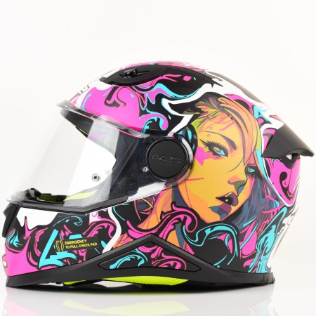 Kask LS2 FF812 Kid Cyberg Matt Purple Cyan