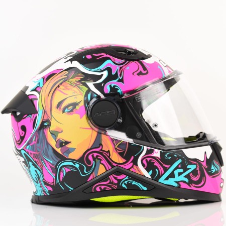 Kask LS2 FF812 Kid Cyberg Matt Purple Cyan
