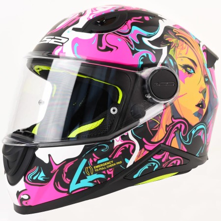 Kask LS2 FF812 Kid Cyberg Matt Purple Cyan