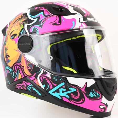 Kask LS2 FF812 Kid Cyberg Matt Purple Cyan