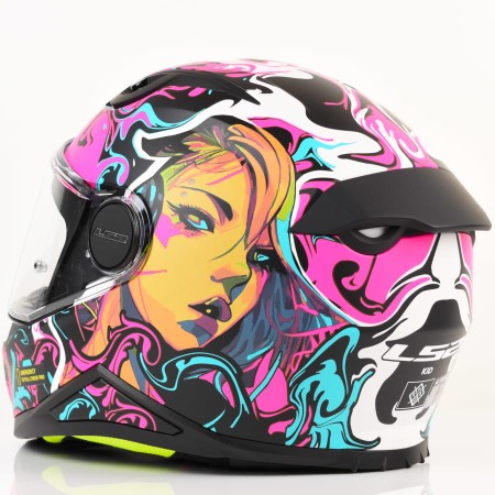 Kask LS2 FF812 Kid Cyberg Matt Purple Cyan