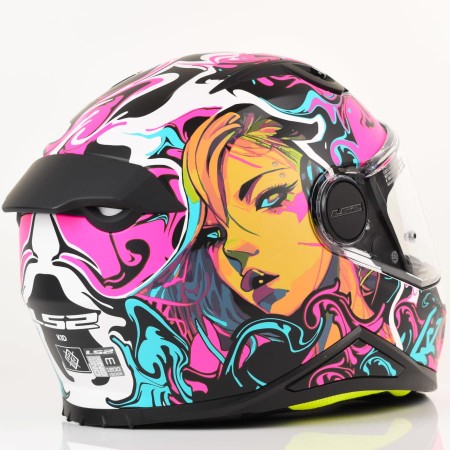 Kask LS2 FF812 Kid Cyberg Matt Purple Cyan