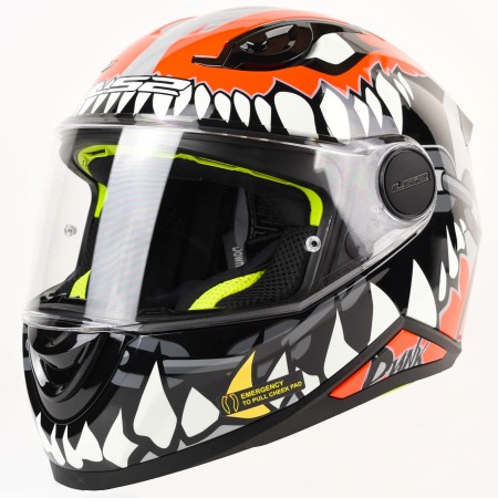 Kask LS2 FF812 Kid Punk Grey Red