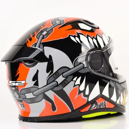 Kask LS2 FF812 Kid Punk Grey Red