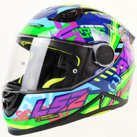 Kask LS2 FF812 Kid Svent Blue Green