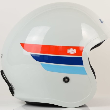 Kask LS2 OF599 Spitfire II Retro Wh.Bl. Red