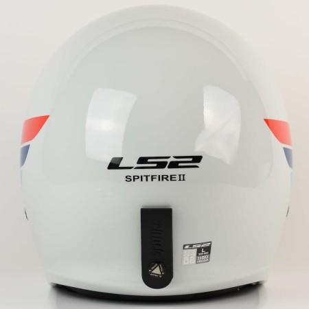 Kask LS2 OF599 Spitfire II Retro Wh.Bl. Red