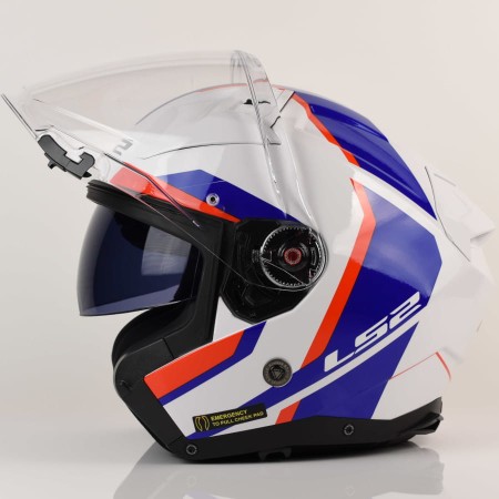 Kask LS2 OF603 Infinity II Focus Wh.Bl Red