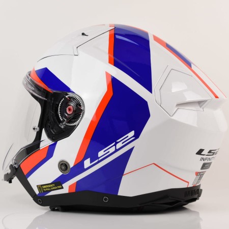 Kask LS2 OF603 Infinity II Focus Wh.Bl Red