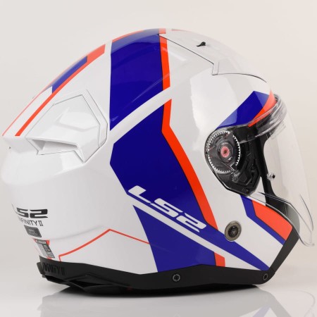 Kask LS2 OF603 Infinity II Focus Wh.Bl Red