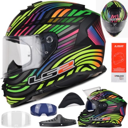 Kask LS2 FF800 Storm II Power M.Bl. Rainbow