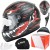 Kask LS2 FF353 Rapid II Kaiju M.Bl. Red White