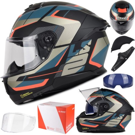 Kask LS2 FF808 Stream II Road M.Black Blue