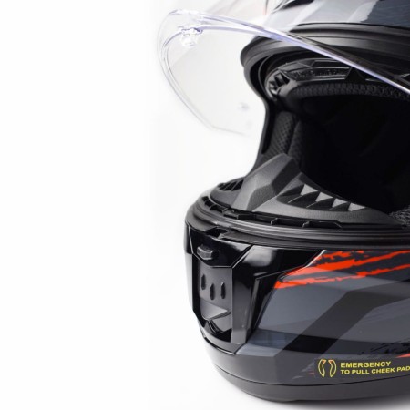Kask LS2 FF808 Stream II Fury Black Red