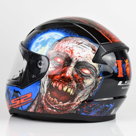 Kask LS2 FF353 Rapid II Zombie Black Red