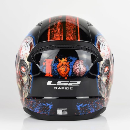 Kask LS2 FF353 Rapid II Zombie Black Red