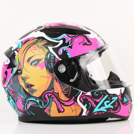Kask LS2 FF353 Rapid II Cyberg M. Purp.Cyan