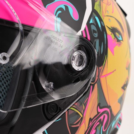 Kask LS2 FF353 Rapid II Cyberg M. Purp.Cyan