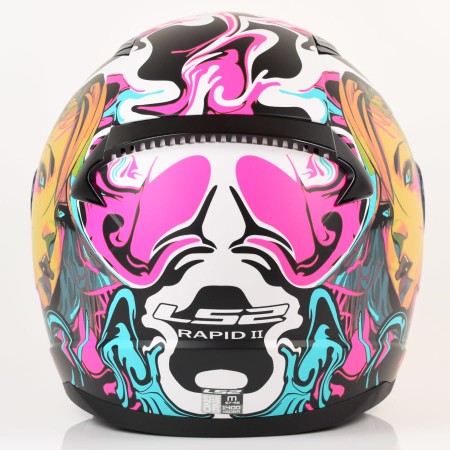 Kask LS2 FF353 Rapid II Cyberg M. Purp.Cyan