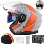 Kask LS2 OF603 Infinity II Focus M.Grey Red
