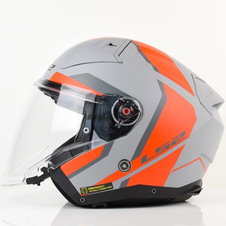 Kask LS2 OF603 Infinity II Focus M.Grey Red