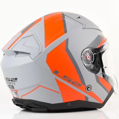 Kask LS2 OF603 Infinity II Focus M.Grey Red