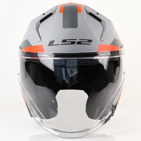 Kask LS2 OF603 Infinity II Focus M.Grey Red