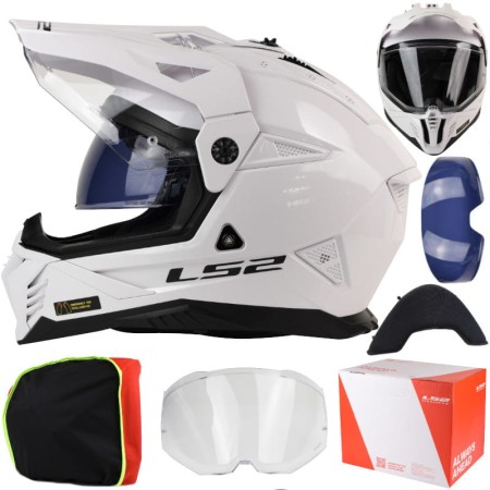 Kask LS2 MX702 Pioneer II White