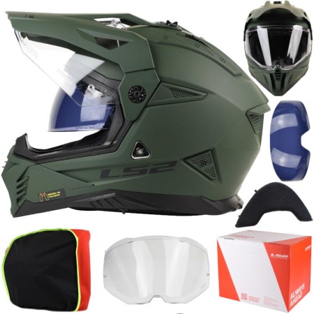 Kask LS2 MX702 Pioneer II Solid M. Mil. Gr.