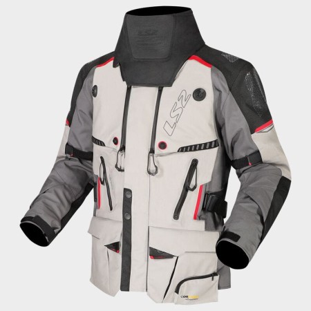 Kurtka LS2 Apollo Man Grey Black Red