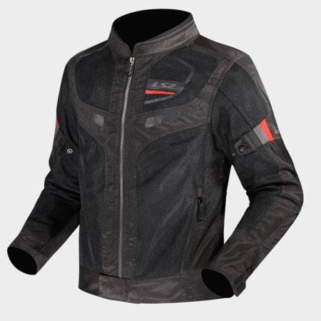 Kurtka LS2 Garda Air Man Black Red