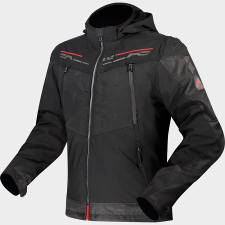 Kurtka LS2 Zirconium Man Black Red
