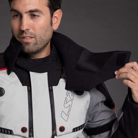 Kurtka LS2 Apollo Man Grey Black Red