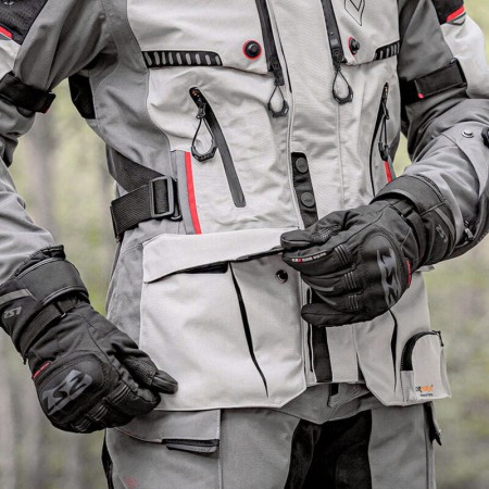 Kurtka LS2 Apollo Man Grey Black Red